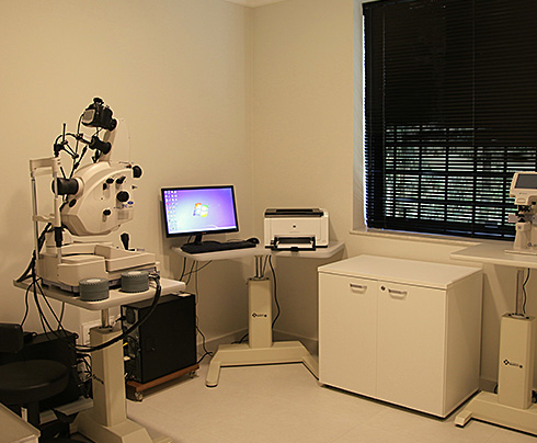 Sala de exames de retina da clínica Mácula & Retina